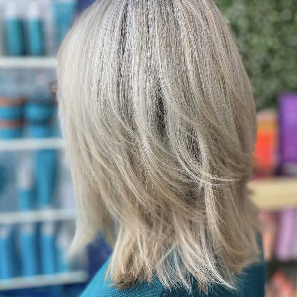 Short Blond Hair Cut and Color