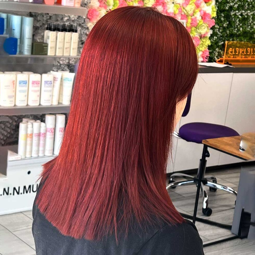 Vibrant Red Hair Color Salon